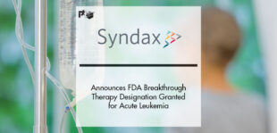 Syndax Announces U.S. FDA Breakthrough Therapy Designation Granted for Patients with Relapsed or Refractory KMT2A- Rearranged (MLLr) Acute Leukemia | PTF